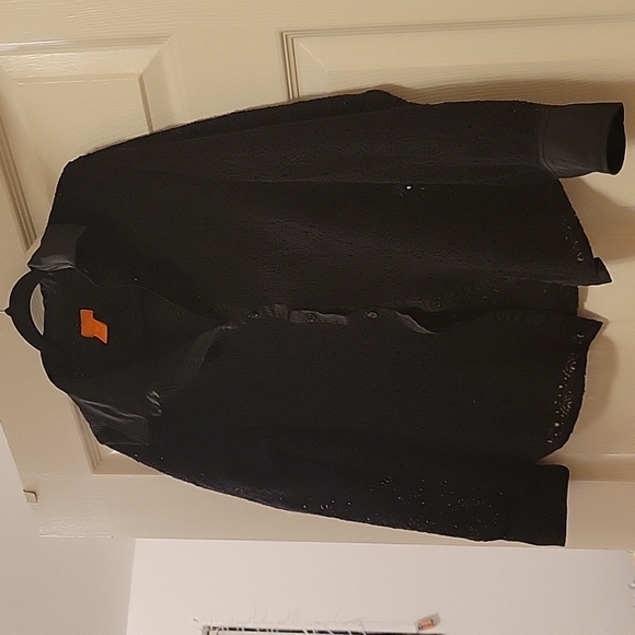 Black lace button up - Picture 1 of 4